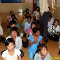 VinhLong students receiving gifts